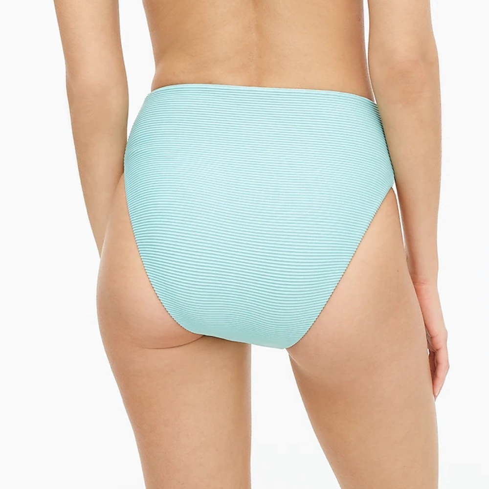 J.Crew Ribbed High Cut Swim Bottom - Picture 3 of 6